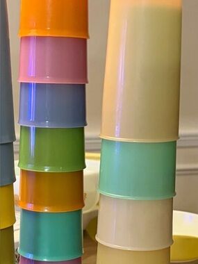 Tupperware Multicolor Stacking Tumblers